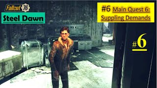 Fallout 76 Steel Dawn DLC - Suppling Demands - Supply Room - Find Mike - Reach Weapon - Find Tunnel Key