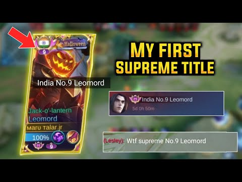 How i got my first supreme title in Mlbb | Supreme No.9 Leomord gameplay