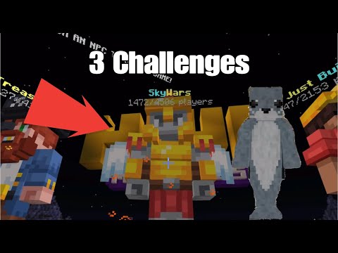 Diese SKYWARS CHALLENGES MUSST du TESTEN! (Mcpe Hive)