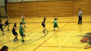 preview picture of video 'U13 T-Birds Basketball - Yelm Tourney - Championship Game (Olympia) - Jenna Drive and Foul'