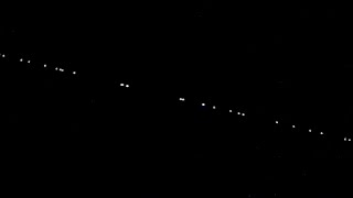 Starlink satellites light up night sky over Massac