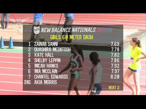 Girls 60m Heat 2 - New Balance Nationals Indoor 2013