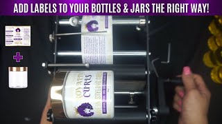 UNBOXING LABEL ADHESIVE MACHINE | Put labels on your haircare or skincare products the right way!