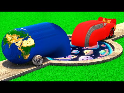 LONG CARS vs PLANETS PORTAL in Teardown