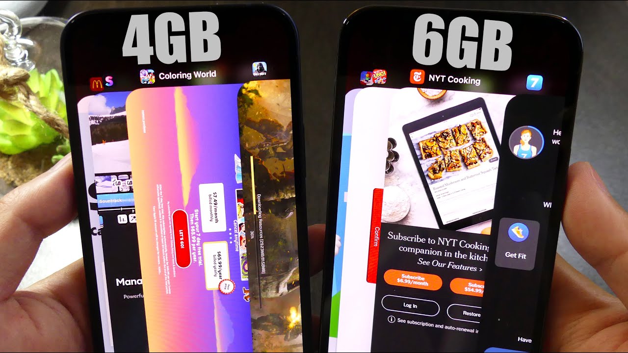 iPhone 12 vs iPhone 12 Pro RAM Cycle Test 4GB/6GB