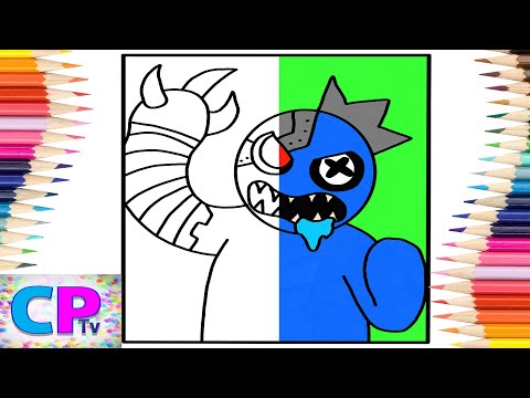 Rainbow Friends Coloring Pages/Blue from Rainbow Friends/@coloringpagestv/Marin Hoxha - Endless/NCS