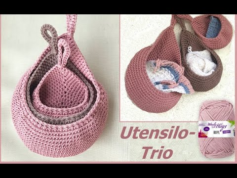 Crochet Utensilo - Easy with ROPE by Woolly Hugs