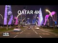 Qatar 4K HDR Blade Runner Desert City Night Drive