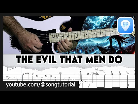 Iron Maiden | The Evil That Men Do | TAB | Guitar Cover | Lesson