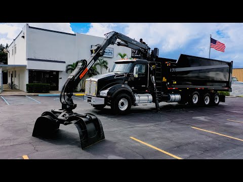 NEW 2022 Kenworth T880 Rotobec Grapple Truck in Action!