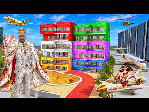 Franklin and Shinchan Make Diamond Golden House in Indian Bike Driving 3D