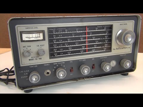Hallicrafters SX 140 - Repair video #1