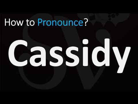 YouTube video about: How do you spell cassidy?