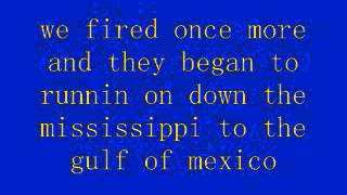 battle of new orleans lyrics-johnny horton