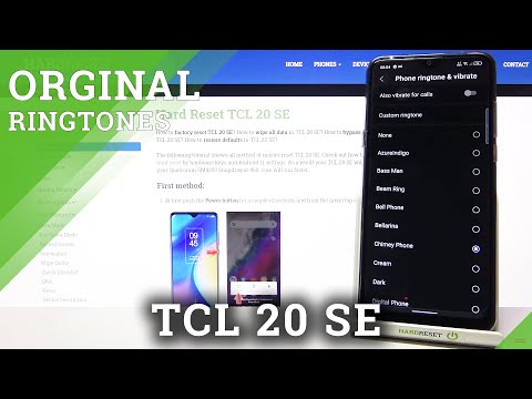 TCL 20 SE - Ringtones List