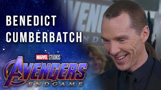 Benedict Cumberbatch on working with the Russo Brothers LIVE on the Avengers: Endgame Red Carpet