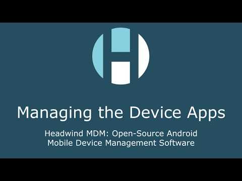 Managing mobile apps on a corporate Android device