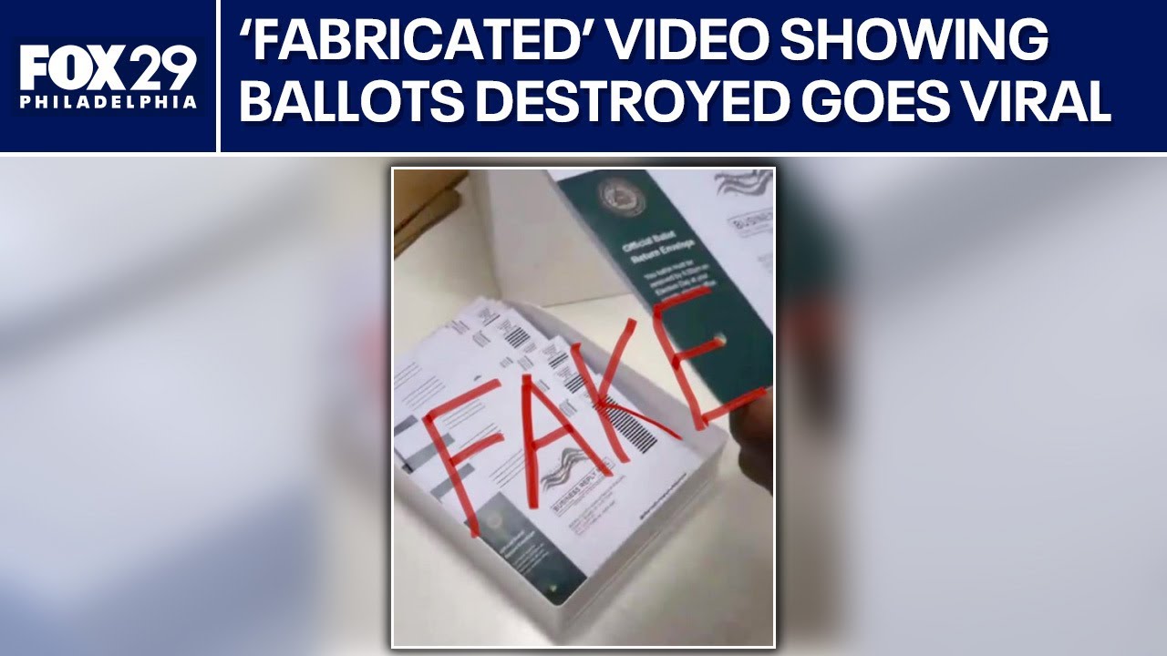 Video showing election ballots being destroyed is fake, officials say