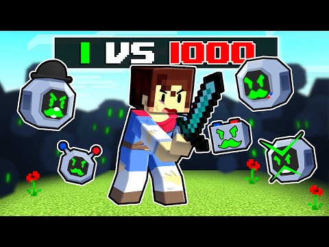 1 Steve vs 1000 G.U.I.D.O In Minecraft!