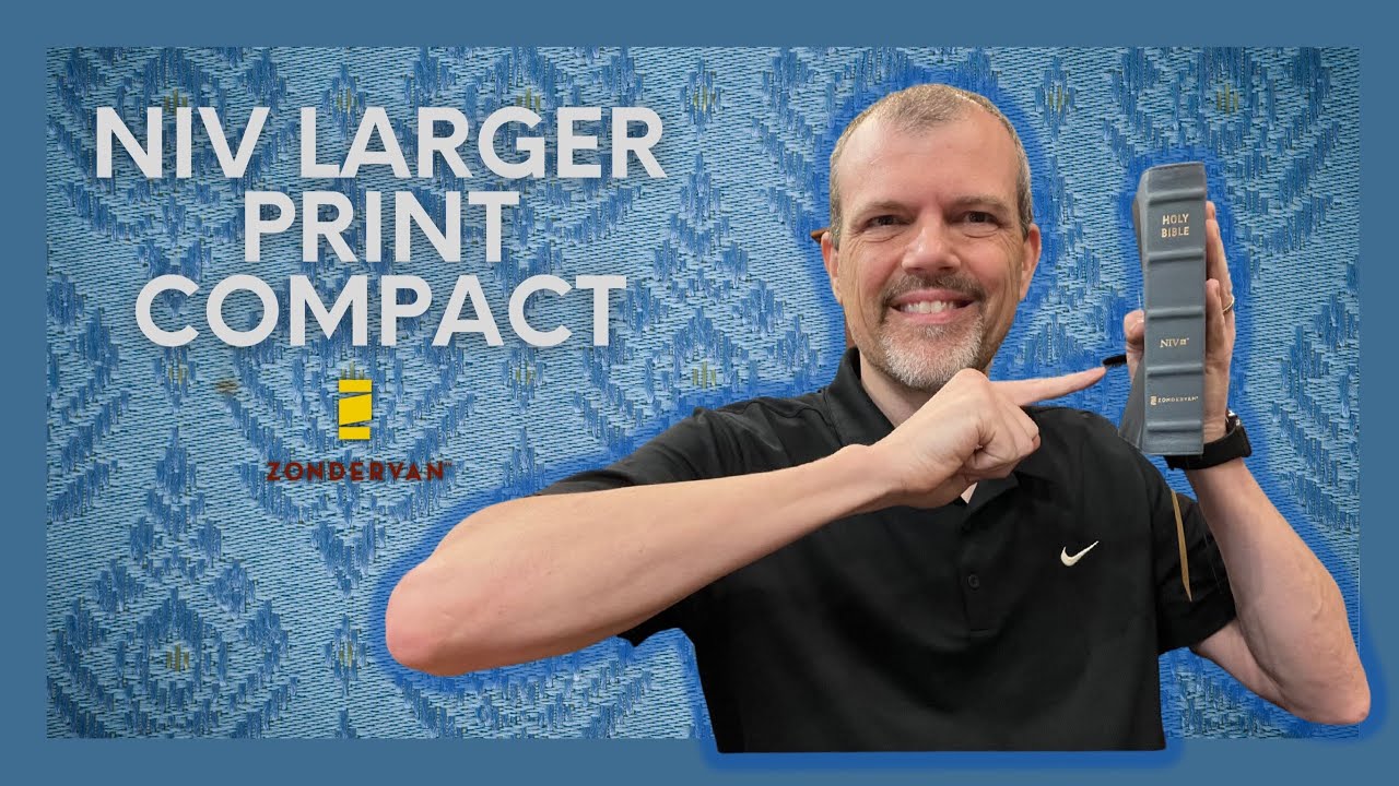 NIV Larger Print Compact Bible in Buffalo Leather @zondervan