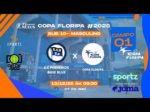 🏆 Copa Floripa  - ECP Blue Pinheiros X Copa Floripa- Campo 01 Avai - Sub 10