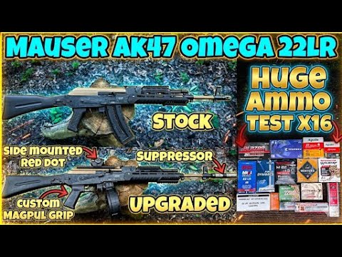 Mauser AK47 Omega 22lr Review With Upgrades \u0026 A Huge Ammo Test