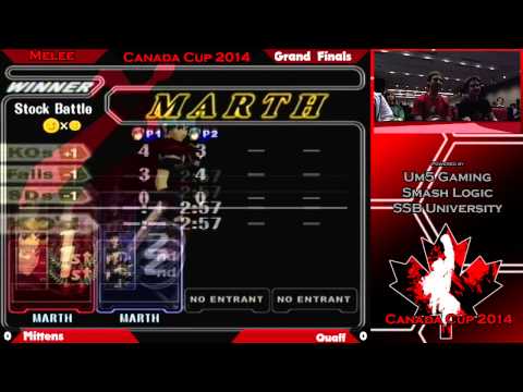 Mittens (Blue Marth/Green Falco) vs Quaff (Black Marth/Blue Falco) - GF - Canada Cup 2014