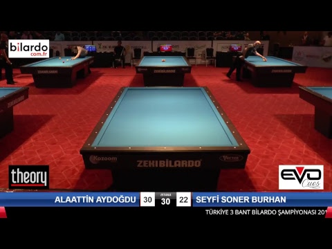 ALAATTİN AYDOĞDU & SEYFİ SONER BURHAN Bilardo Maçı - 2018 ERKEKLER 2.ETAP-1.Tur