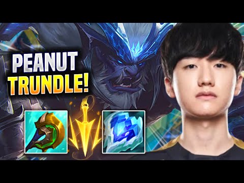 PEANUT CLEAN TRUNDLE GAMEPLAY! - GEN Peanut Plays Trundle Jungle vs Vi! | Season 2022