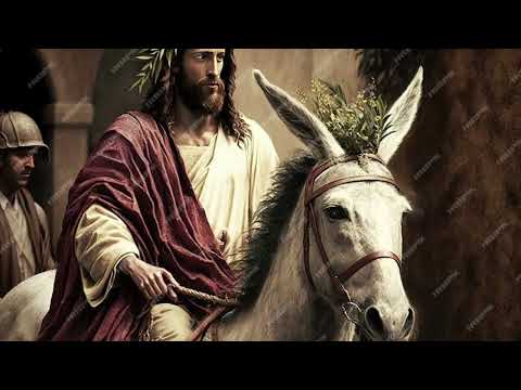 DOMENICA DELLE PALME - L'UOMO DI BETLEMME - GESU' IN GLORIA SULL'ASINELLO #domenicadellepalme