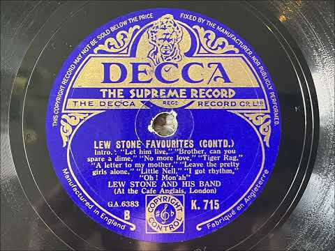 Lew Stone Favourites - Lew Stone And His Cafe Anglais Band - Decca K. 715