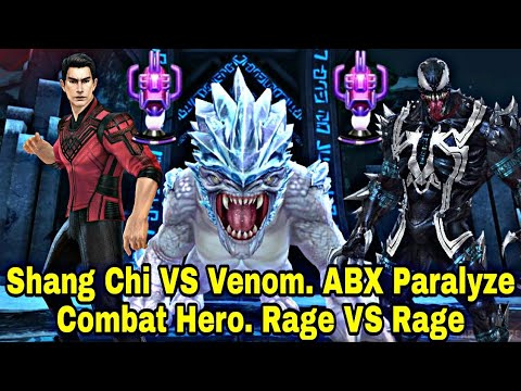 ABX Paralyze Combat Super Hero Shang Chi VS Venom With Rage Comparison - Marvel Future Fight