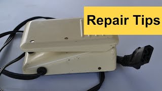 Sewing Machine Foot Pedal. Foot Speed Controller Repair
