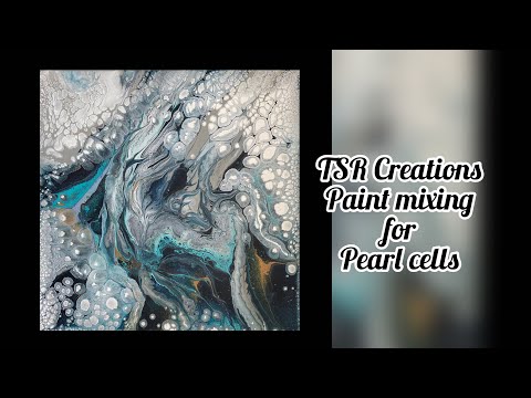HOW TO MIX PAINTS FOR PEARL CELLS PUDDLE POUR/FLUID ART. Stay for a quick painting!