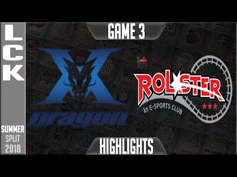 KZ vs KT Highlights Game 3 | LCK Summer 2018 Week 6 Day 3 | King-Zone DragonX vs KT Rolster Game 3