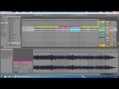How to make a simple hip hop instrumental song using samples (Ableton Live 9 Tutorial)