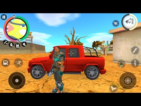 Vegas crime simulator | Military base attack with red car | Games on Vegas military base game HD