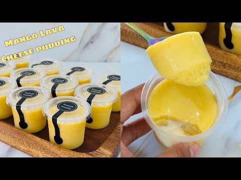 Mango Lava Cheese Pudding | Birthday & Business Dessert Idea