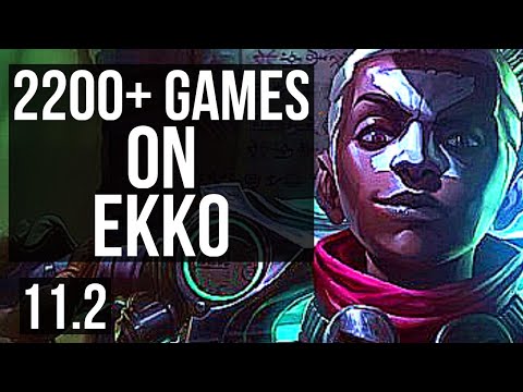 EKKO vs KARTHUS (JUNGLE) | 5.3M mastery, 2200+ games, 9/1/2 | EUW Grandmaster | v11.2
