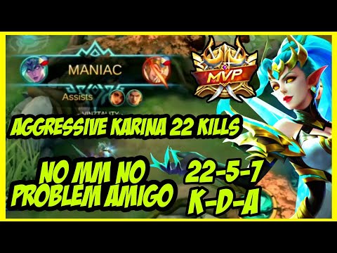 ANOTHER MANIAC GAMEPLAY OF FUNNEL KARINA | TOWER DIVE KILL | MOBILE LEGENDS | VINZTALITY