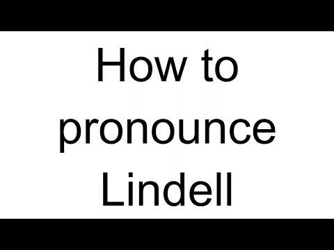 How to Pronounce Lindell (English)