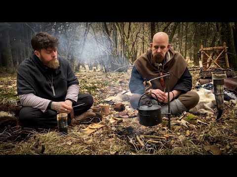 Viking age camping - Archery Practice, Viking Archery, flint and steel, Viking flatbread
