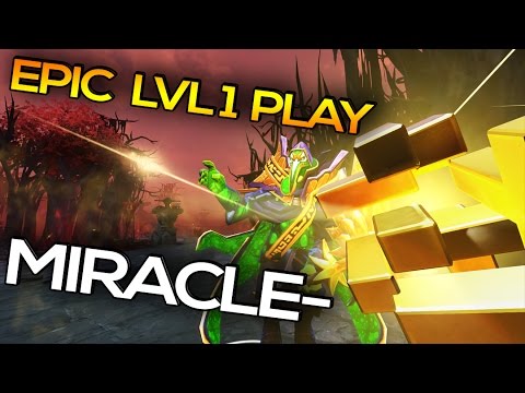 Miracle- IMPRESSIVE LVL 1 Rubick Plays Dota 2