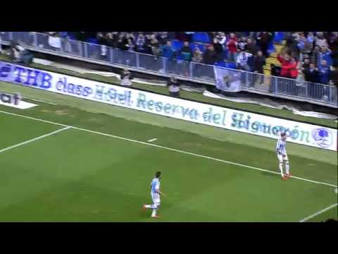 Gol de samu malaga 1-0 valencia