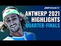 Schwartzman Faces Nakashima; Harris & Sinner In Action | Antwerp 2021 Quarter-Final Highlights