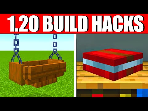 PROVO LE NUOVE BUILD HACKS DELLA 1.20 - MINECRAFT