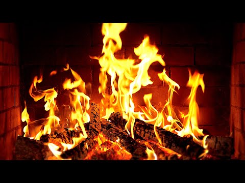 🔥 Fireplace 4K UHD! Fireplace with Crackling Fire Sounds. Fireplace Ambience
