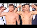 CANELO ALVAREZ VS GENNADY GOLOVKIN 3 | FULL WEIGH IN & FACE OFF VIDEO • CANELO VS GGG 3