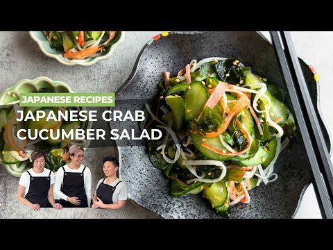 Super Easy Japanese Crab Cucumber Sunomono Salad