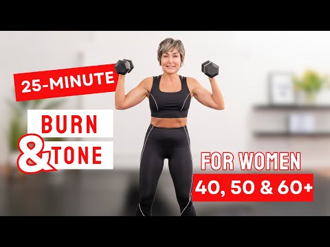Full Body Strength & Cardio Workout for Women Over 40 (With Dumbbells)